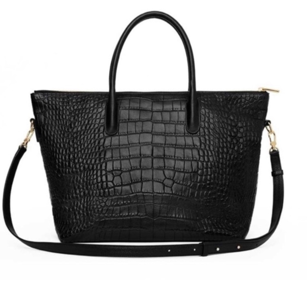 Cuyana Crocodile Tote